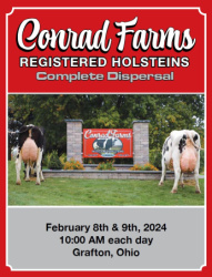 Conrad Farm Registered Holsteins Complete Dispersal