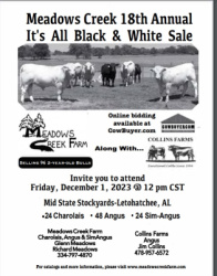 18th Annual It's All Black & White Bull Sale