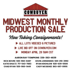 April Mid-West Dairy Production Sale