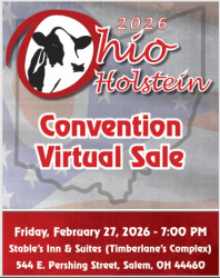 2026 Ohio Holstein Convention Virtual Sale