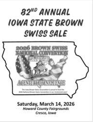 82nd Iowa Brown Swiss State Sale